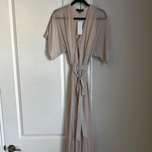 Aakaa Blush and Merallic Wrap Maxi